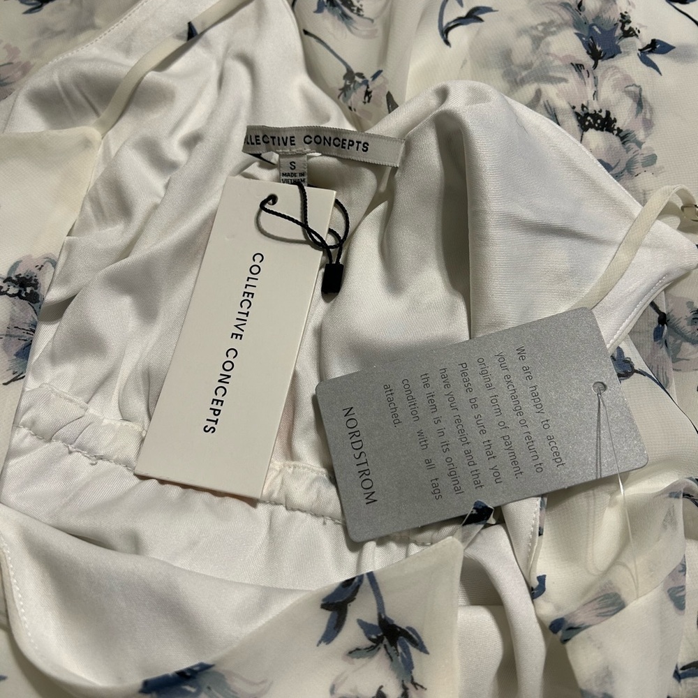 Collective Concepts (Nordstrom) Floral White Dress - Picture 3 of 6